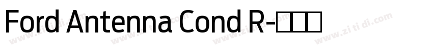 Ford Antenna Cond R字体转换